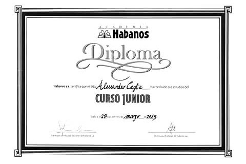 Diploma Habanos